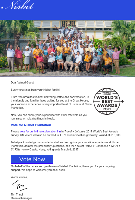 Nisbet - Vote for Us